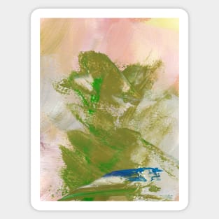 Abstract Mix Media Painting 1 Sticker